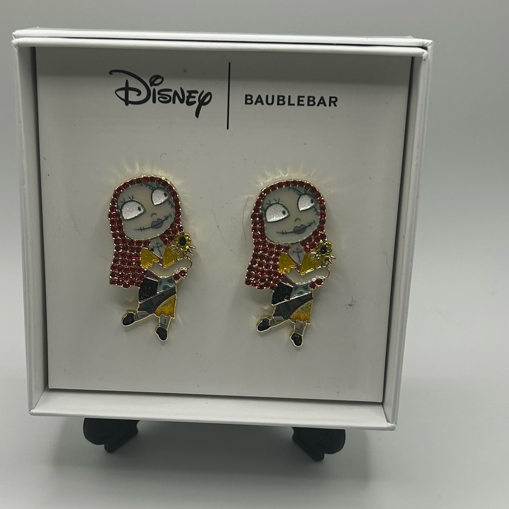 New Baublebar Disney Sally Nightmare Before Christmas Dangle Earrings Rhinestone